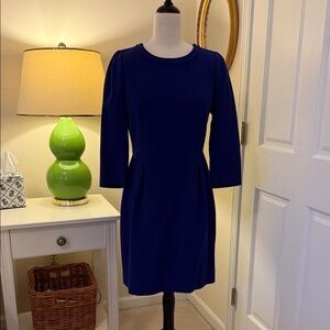 J. Crew Royal Blue Long Sleeve Dress